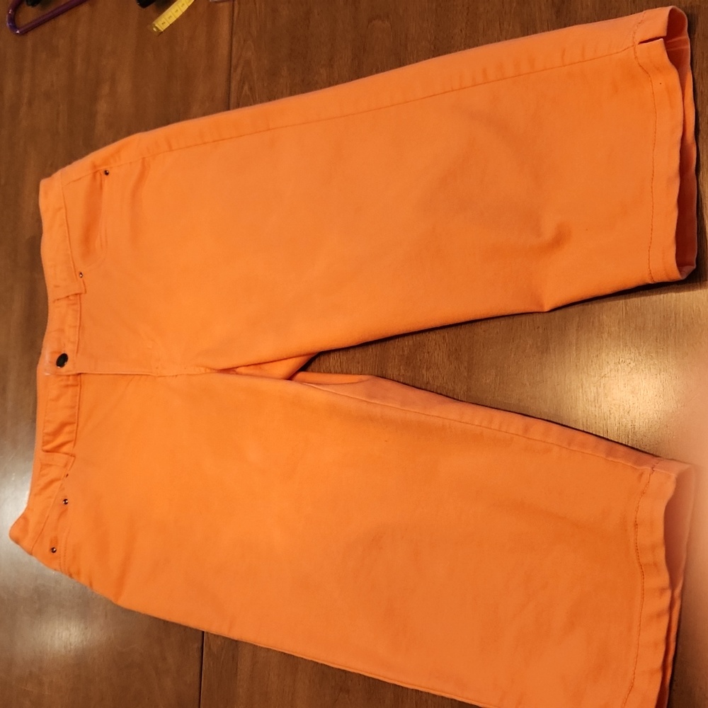 Kim Rogers Orange Capri Pants S/12